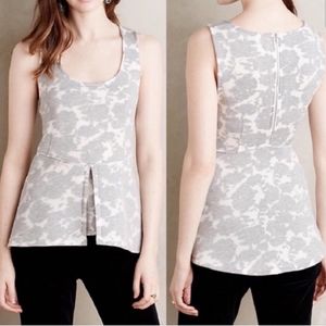Anthropologie AKEMI + KIN peplum blouse gray